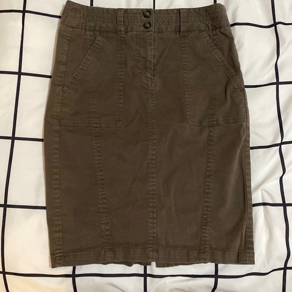LOFT Olive pencil skirt